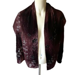 Velvet Floral Scarf